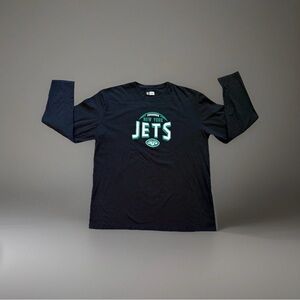 NFL Team Apparel Men's New York Jets Long Sleeve Shirt Size XL Black